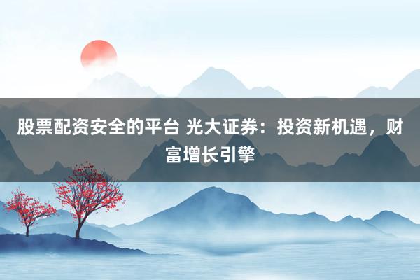 股票配资安全的平台 光大证券：投资新机遇，财富增长引擎
