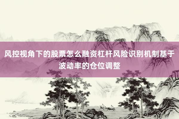 风控视角下的股票怎么融资杠杆风险识别机制基于波动率的仓位调整